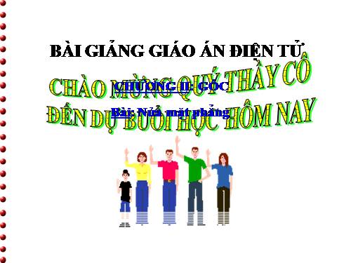 Chương II. §1. Nửa mặt phẳng