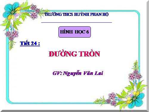 Chương II. §8. Đường tròn