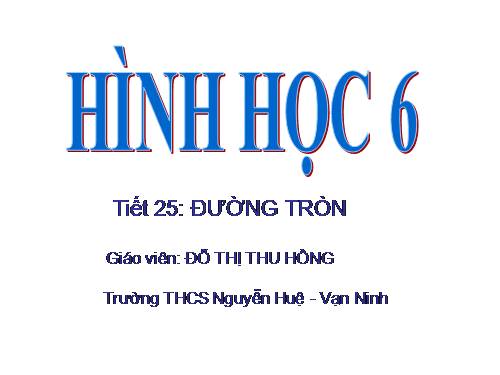 Chương II. §8. Đường tròn