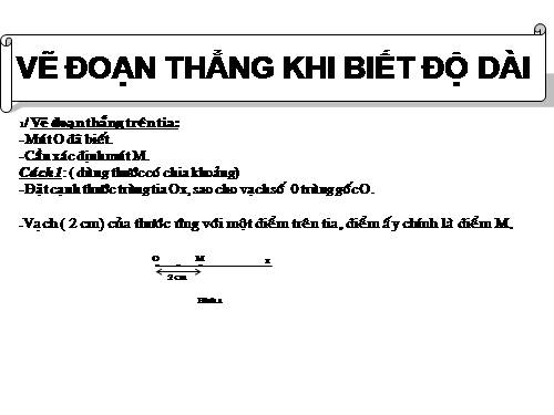 Chương I. §9. Vẽ đoạn thẳng cho biết độ dài