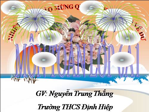 Chương I. §7. Độ dài đoạn thẳng