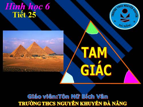 Chương II. §9. Tam giác