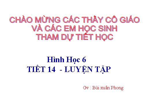 Các bài Luyện tập