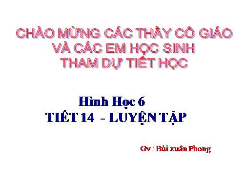 Các bài Luyện tập