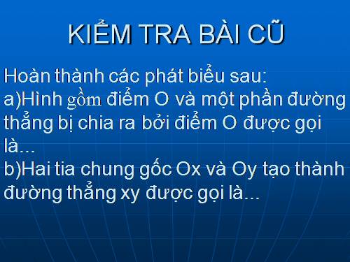 Các bài Luyện tập