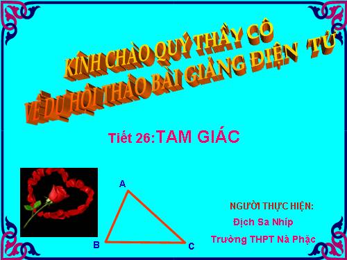 Chương II. §9. Tam giác