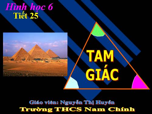 Chương II. §9. Tam giác