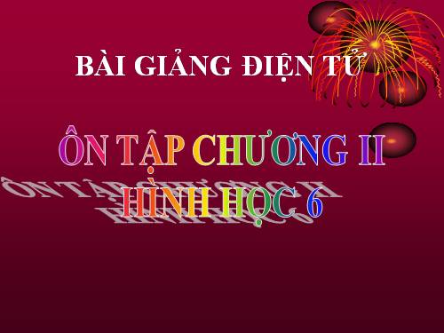 Ôn tập Chương II. Góc