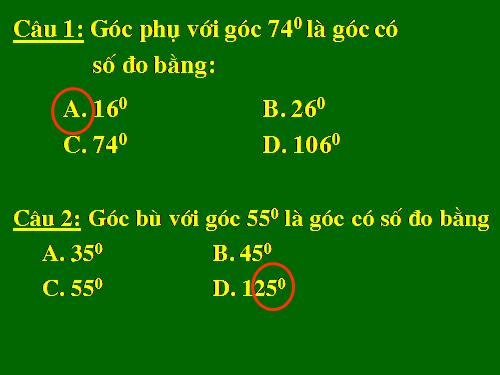 Ôn tập Chương II. Góc