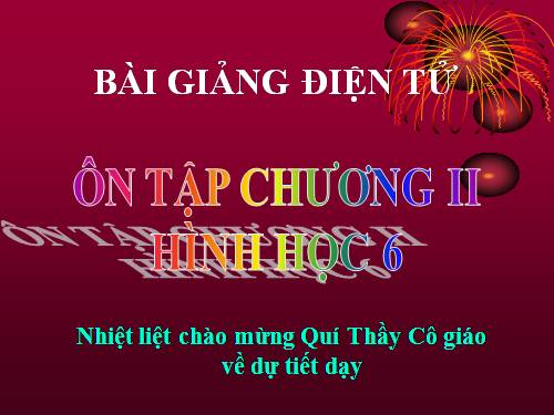 Ôn tập Chương II. Góc