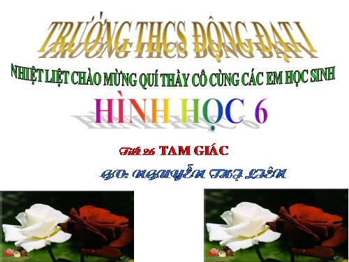 Chương II. §9. Tam giác