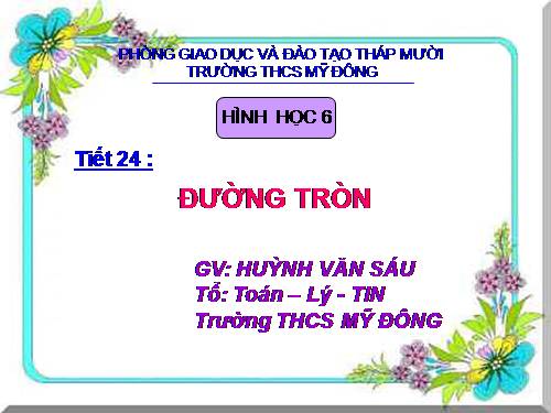 Chương II. §8. Đường tròn