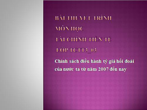 Tài Chính Tiền Tệ