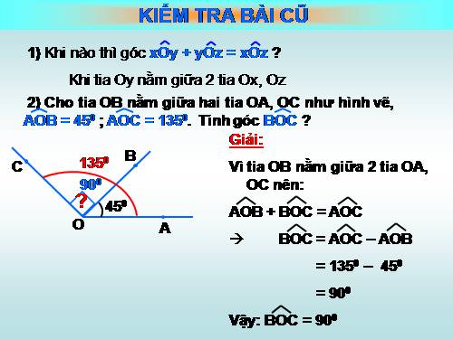 Chương II. §5. Vẽ góc cho biết số đo