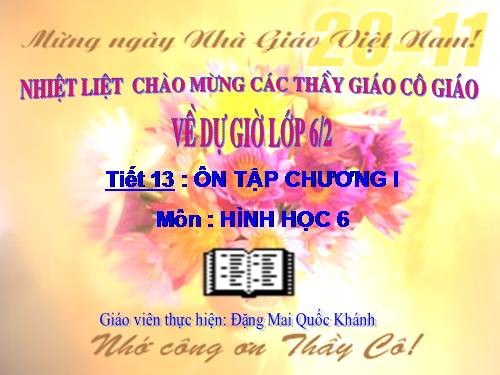 Ôn tập Chương I. Đoạn thẳng