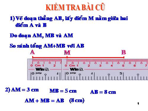 Chương I. §8. Khi nào thì AM + MB = AB?