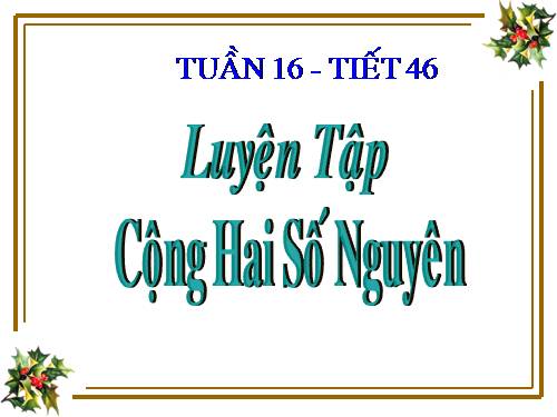 Các bài Luyện tập