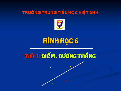 Chương I. §1. Điểm. Đường thẳng