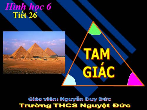 Chương II. §9. Tam giác