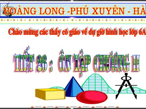 Ôn tập Chương II. Góc