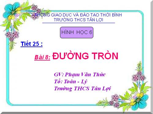 Chương II. §8. Đường tròn