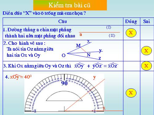 Chương II. §5. Vẽ góc cho biết số đo