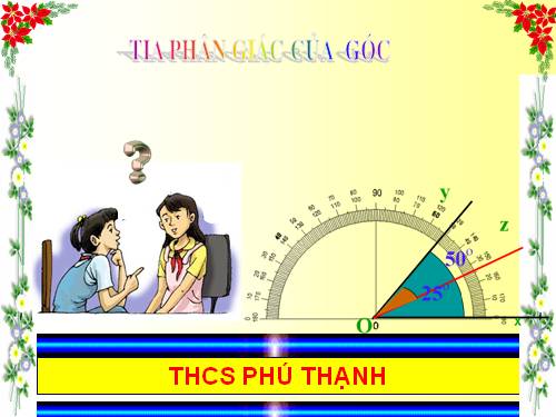 Chương II. §6. Tia phân giác của góc