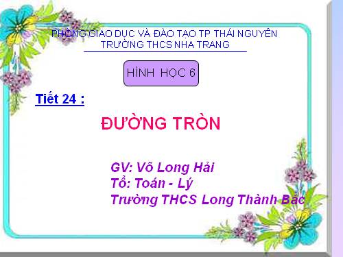 Chương II. §8. Đường tròn