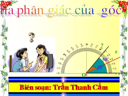 Chương II. §6. Tia phân giác của góc