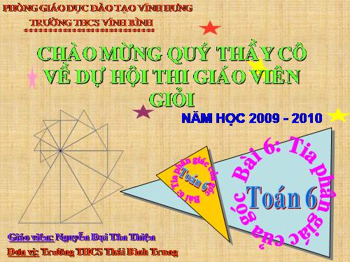 Chương II. §6. Tia phân giác của góc