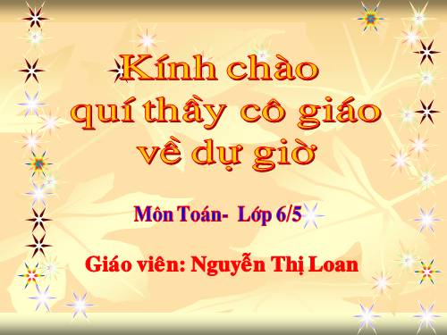 Các bài Luyện tập