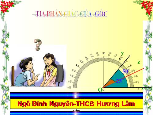 Chương II. §6. Tia phân giác của góc