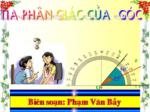 Chương II. §6. Tia phân giác của góc