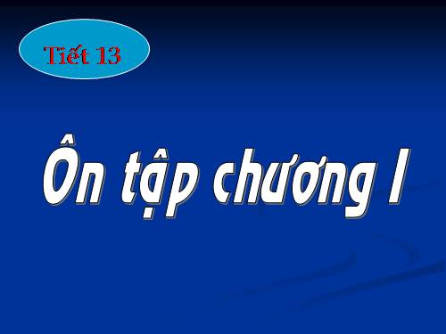 Ôn tập Chương I. Đoạn thẳng