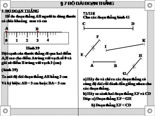 Chương I. §7. Độ dài đoạn thẳng