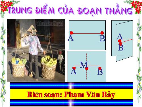 Chương I. §10. Trung điểm của đoạn thẳng