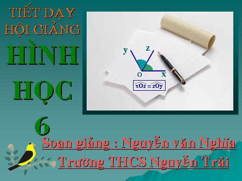 Chương II. §6. Tia phân giác của góc