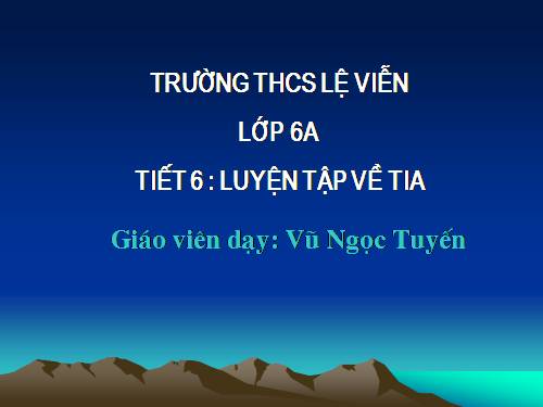 Các bài Luyện tập