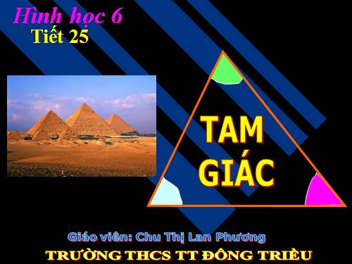 Chương II. §9. Tam giác