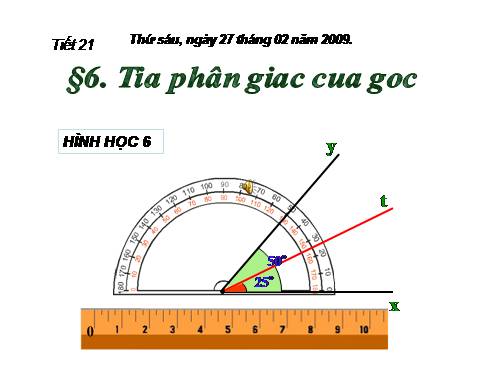 Chương II. §6. Tia phân giác của góc