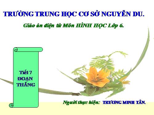 Chương I. §6. Đoạn thẳng