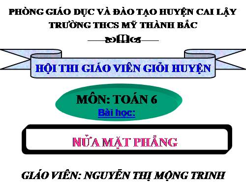 Chương II. §1. Nửa mặt phẳng