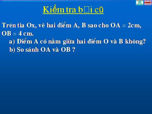 Chương I. §10. Trung điểm của đoạn thẳng