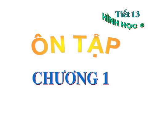 Ôn tập Chương I. Đoạn thẳng