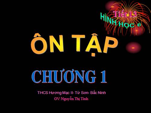 Ôn tập Chương I. Đoạn thẳng