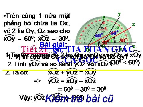 Chương II. §6. Tia phân giác của góc