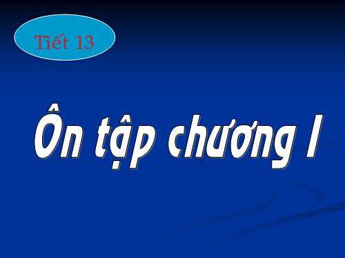 Ôn tập Chương I. Đoạn thẳng