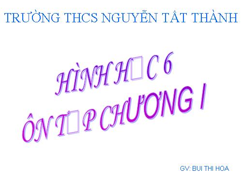 Ôn tập Chương I. Đoạn thẳng