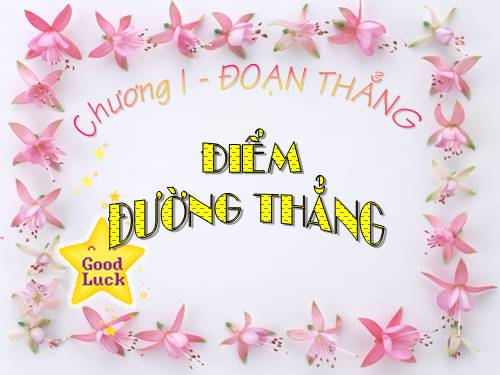 Chương I. §1. Điểm. Đường thẳng