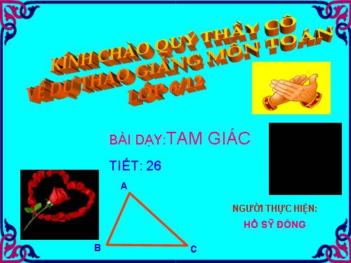 Chương II. §9. Tam giác